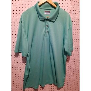 PGA Tour Green 2X Polo Airflux Embroidered Logo Golf